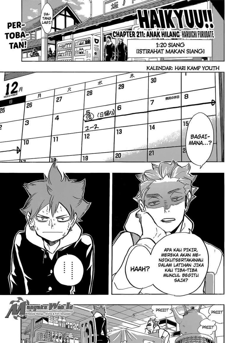 Baca Manga Haikyuu!! Chapter 211 Gambar 2