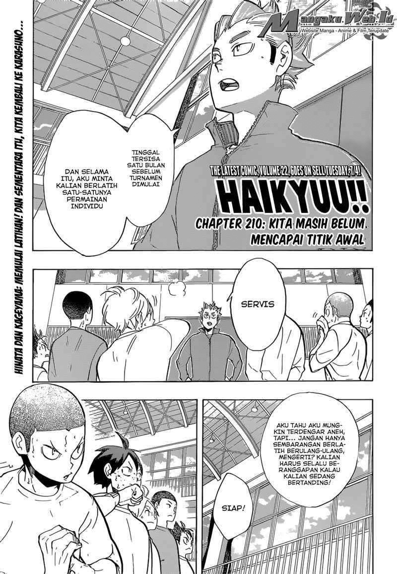 Baca Manga Haikyuu!! Chapter 210 Gambar 2