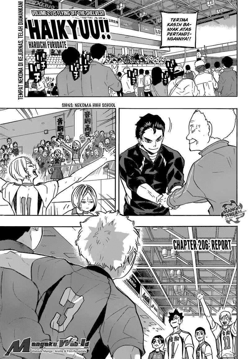 Baca Komik Haikyuu!! Chapter 206 Gambar 1