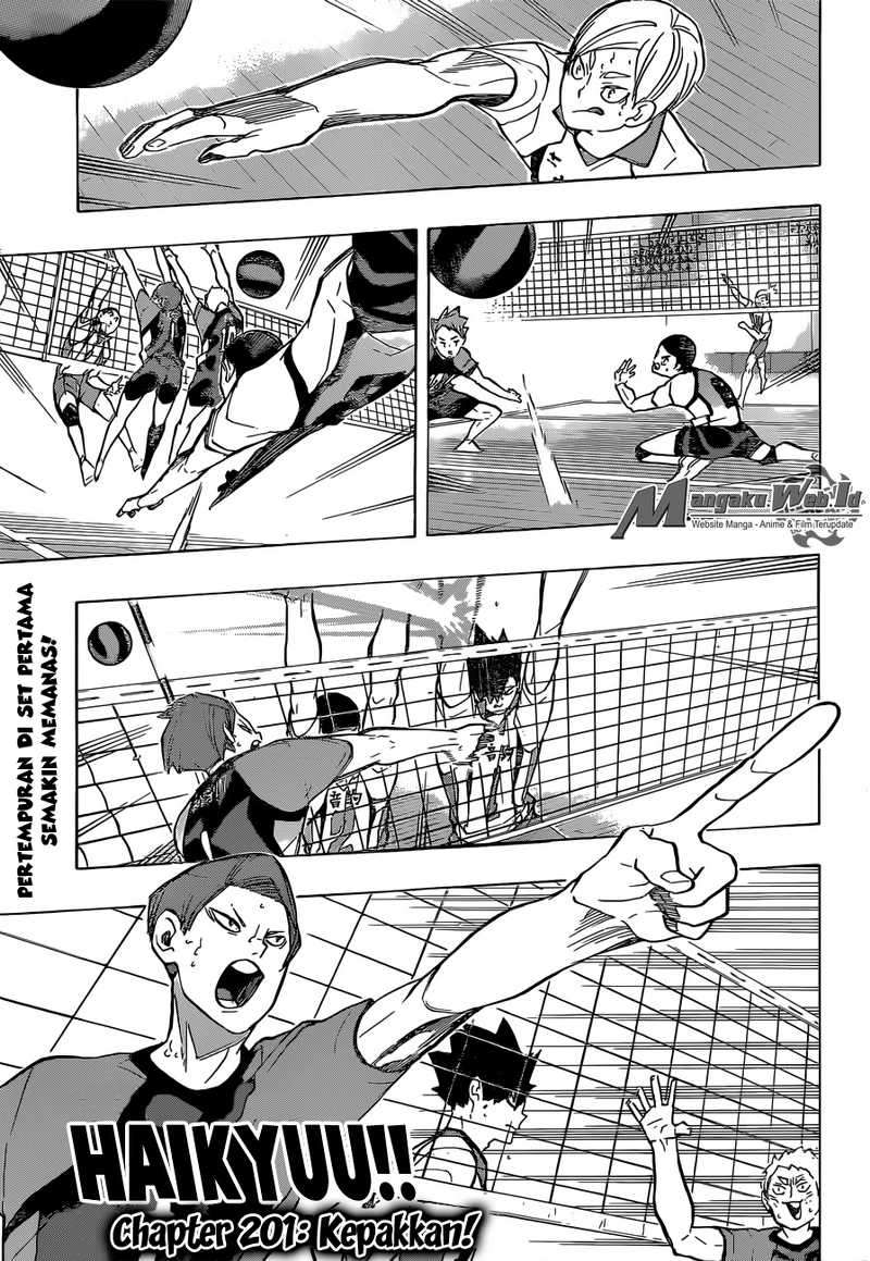 Baca Manga Haikyuu!! Chapter 201 Gambar 2