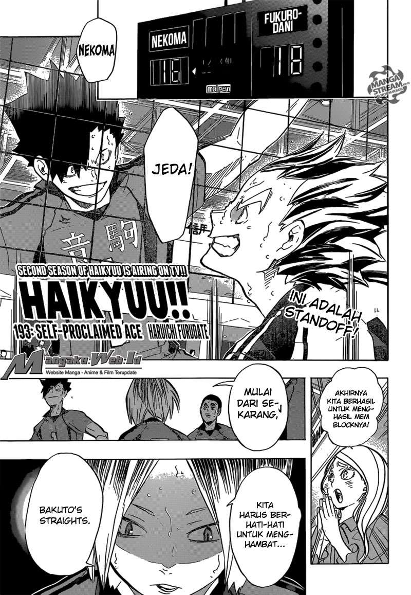Baca Manga Haikyuu!! Chapter 193 Gambar 2