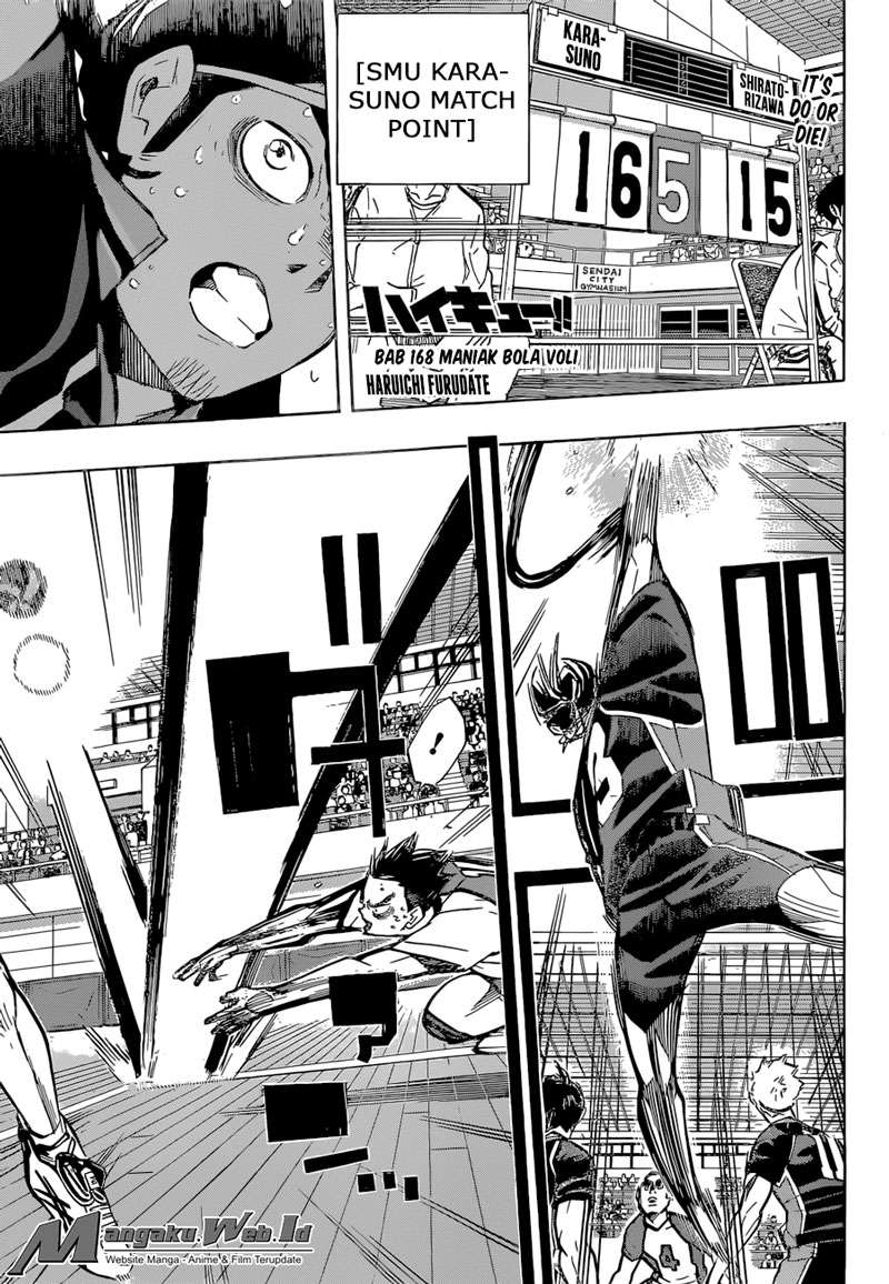 Baca Manga Haikyuu!! Chapter 186 Gambar 2