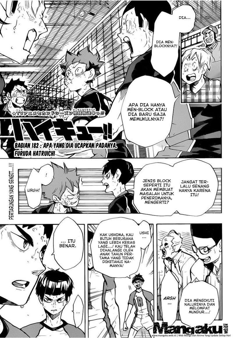 Baca Manga Haikyuu!! Chapter 182 Gambar 2
