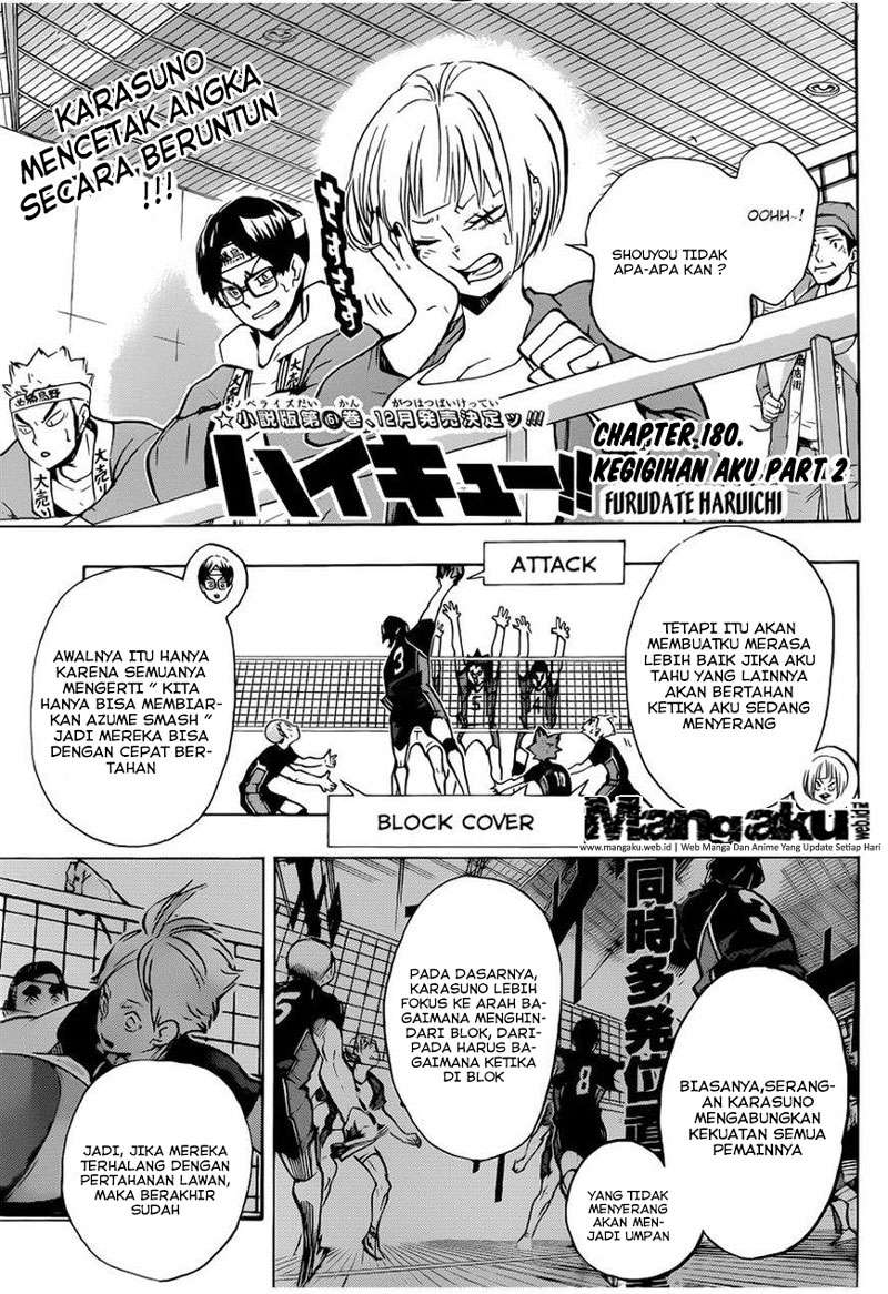 Baca Komik Haikyuu!! Chapter 180 Gambar 1