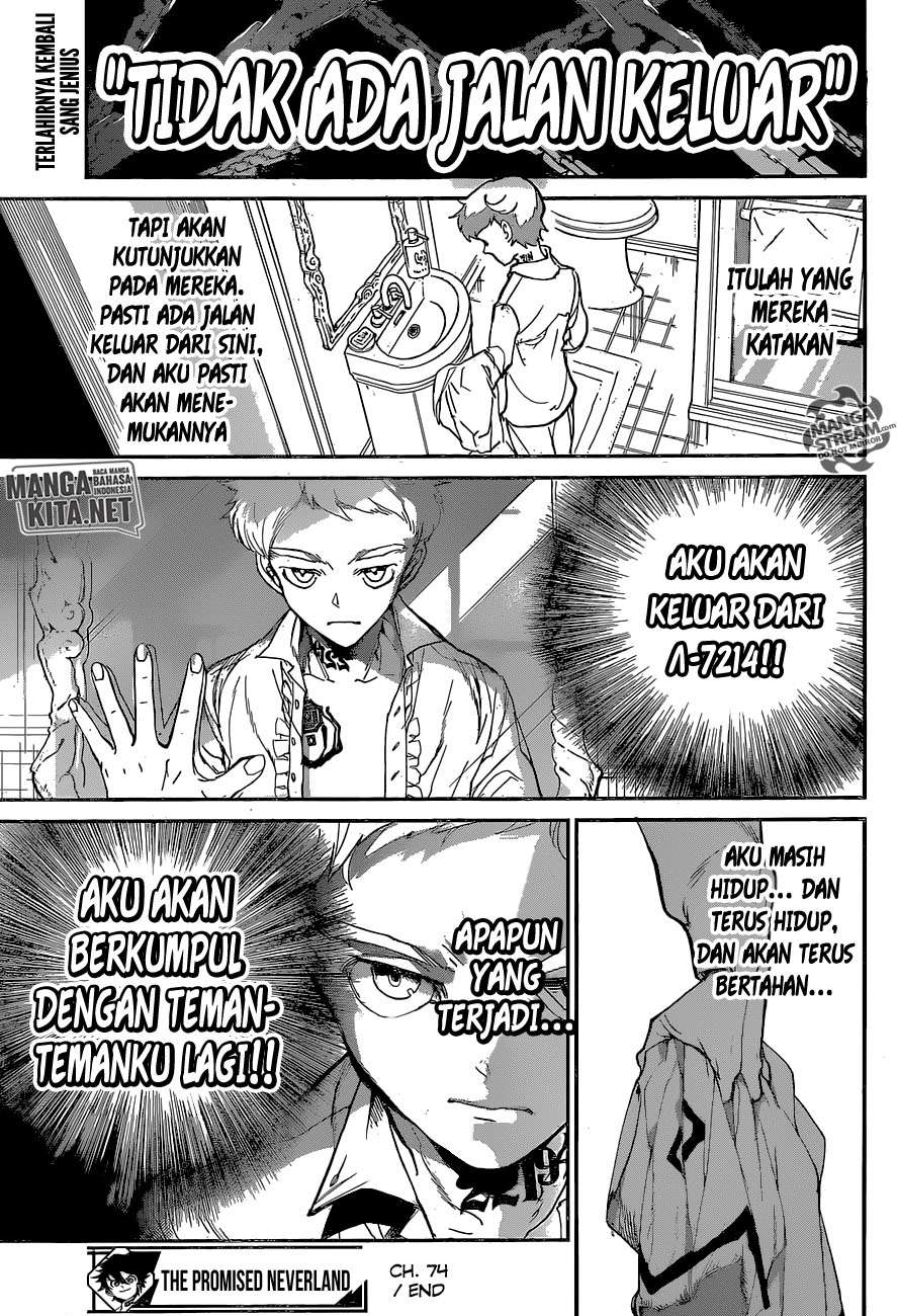 The Promised Neverland Chapter 74 Gambar 19