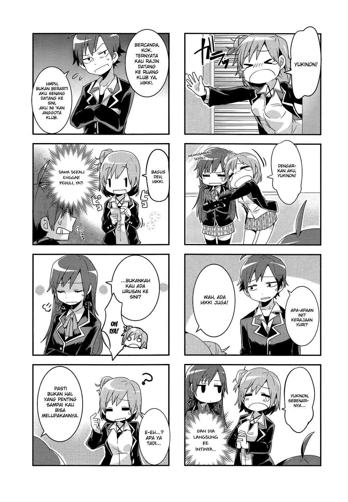 Yahari Ore no Seishun Love Comedy wa Machigatteiru.: Monologue Chapter 1 Gambar 16