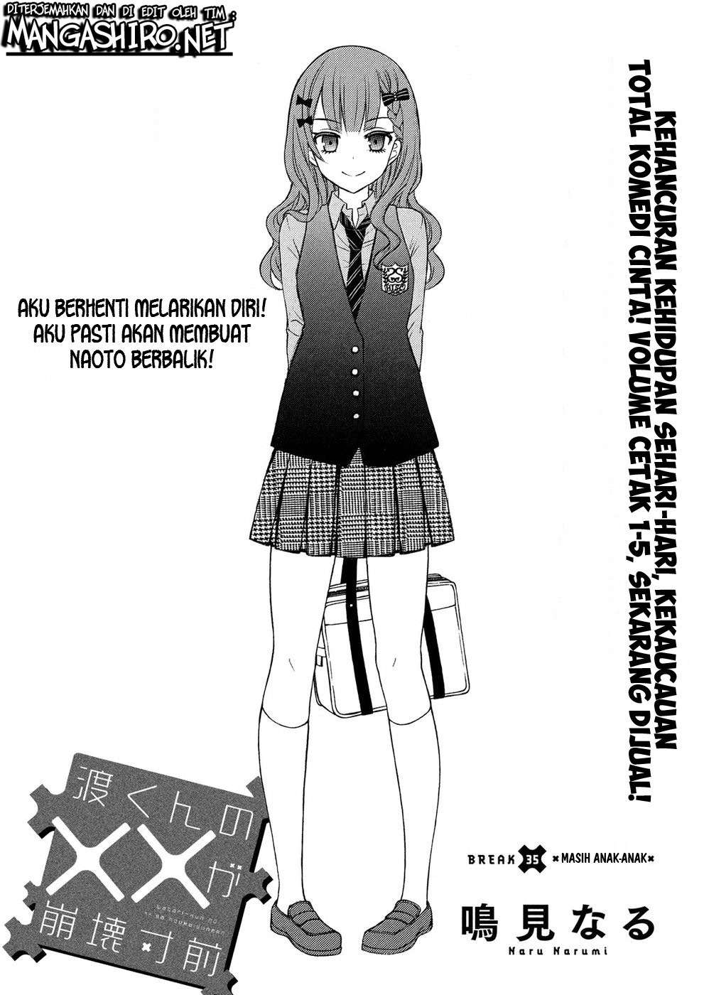Baca Manga Watari-kun no xx ga Houkai Sunzen Chapter 35 Gambar 2