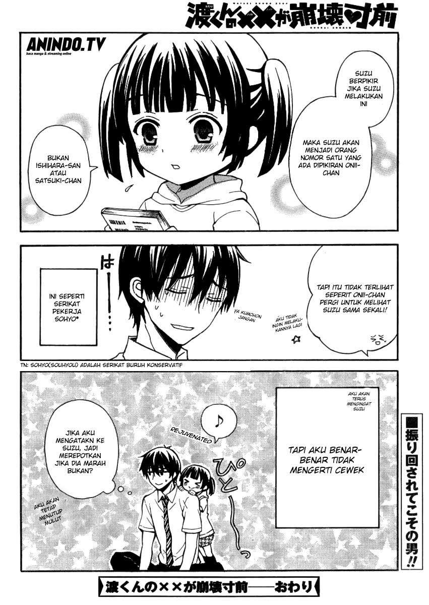 Watari-kun no xx ga Houkai Sunzen Chapter 9 Gambar 17