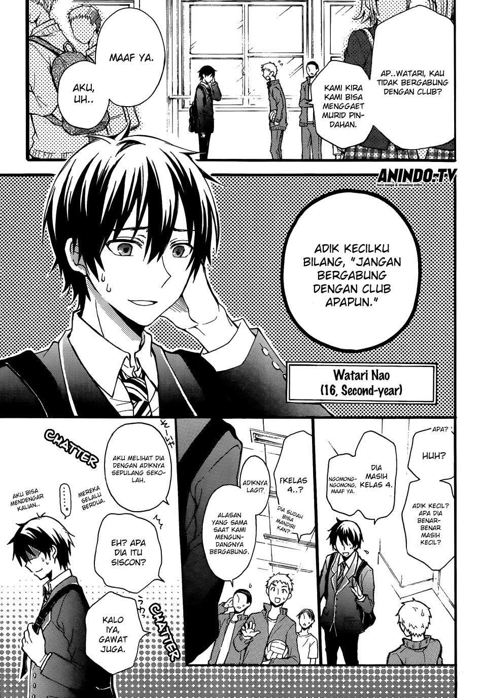 Watari-kun no xx ga Houkai Sunzen Chapter 1 Gambar 6