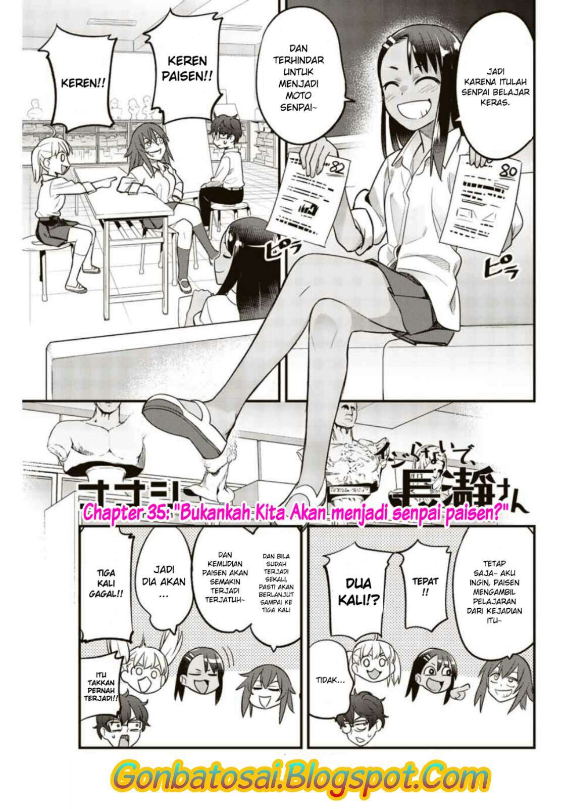 Baca Manga Ijiranaide, Nagatoro-san Chapter 35 Gambar 2