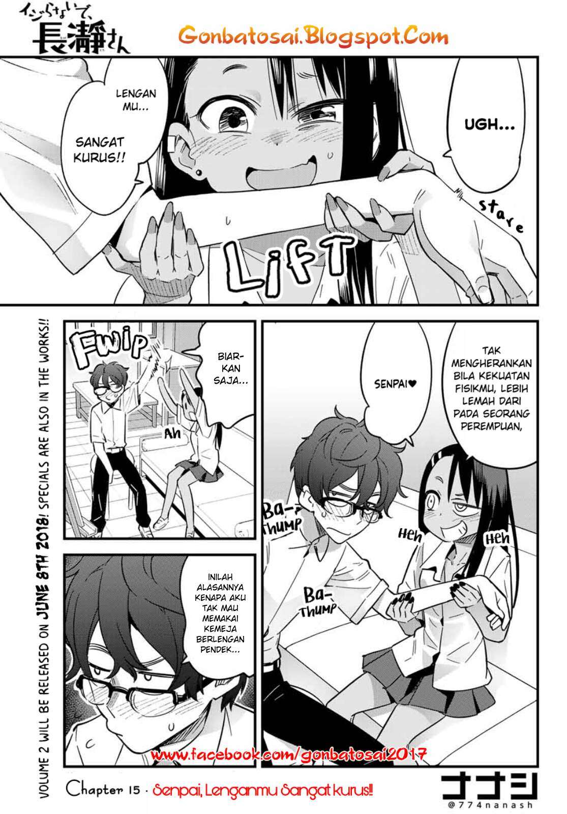 Baca Manga Ijiranaide, Nagatoro-san Chapter 15 Gambar 2