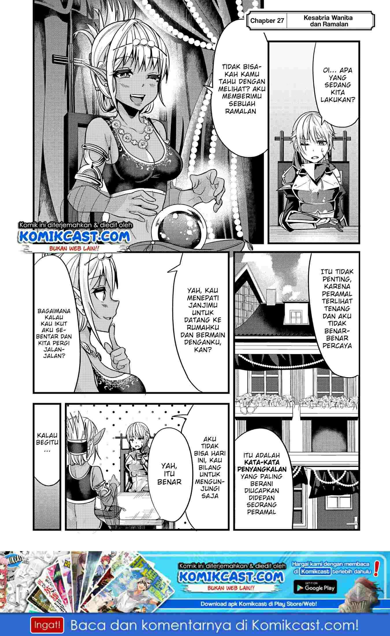 Baca Manga Ima Made Ichido mo Onna Atsukaisareta koto ga nai Onna Kishi wo Onna Atsukai suru Chapter 27 Gambar 2