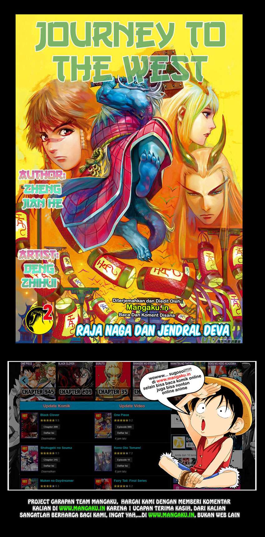 Baca Manhua Journey to the West (Zheng Jian He) Chapter 2 Gambar 2
