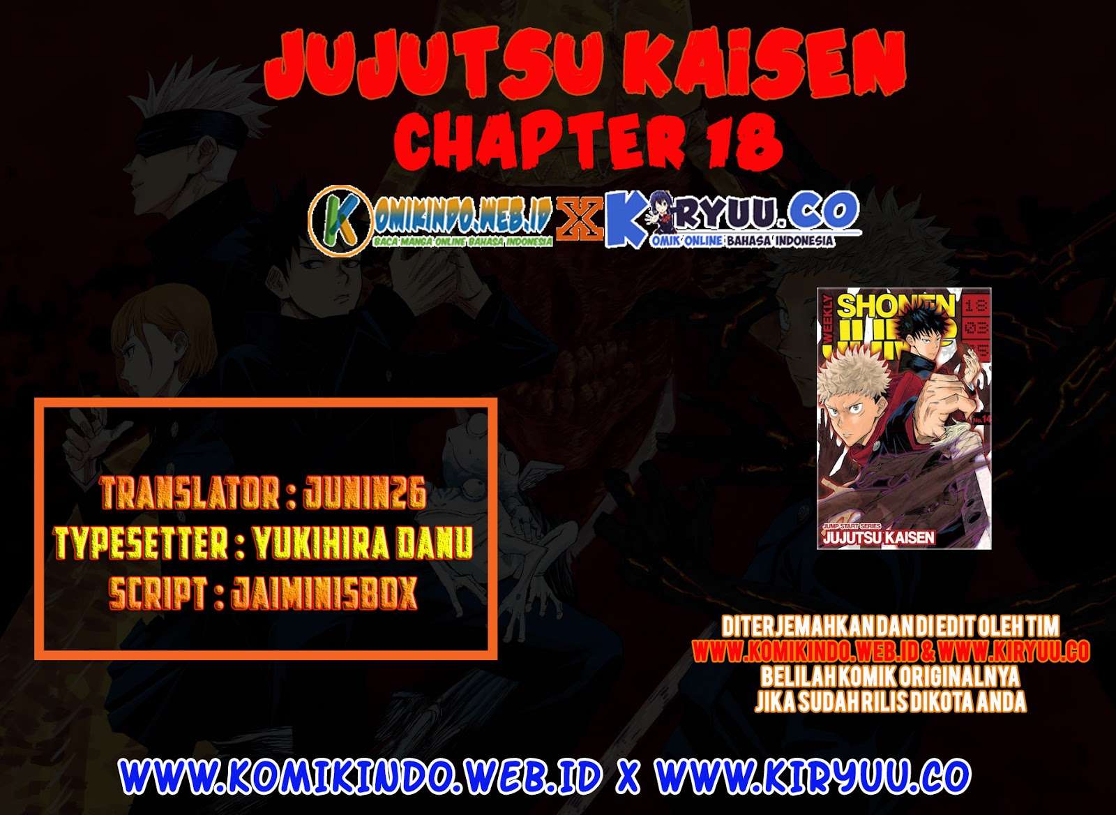 Baca Komik Jujutsu Kaisen Chapter 18 Gambar 1