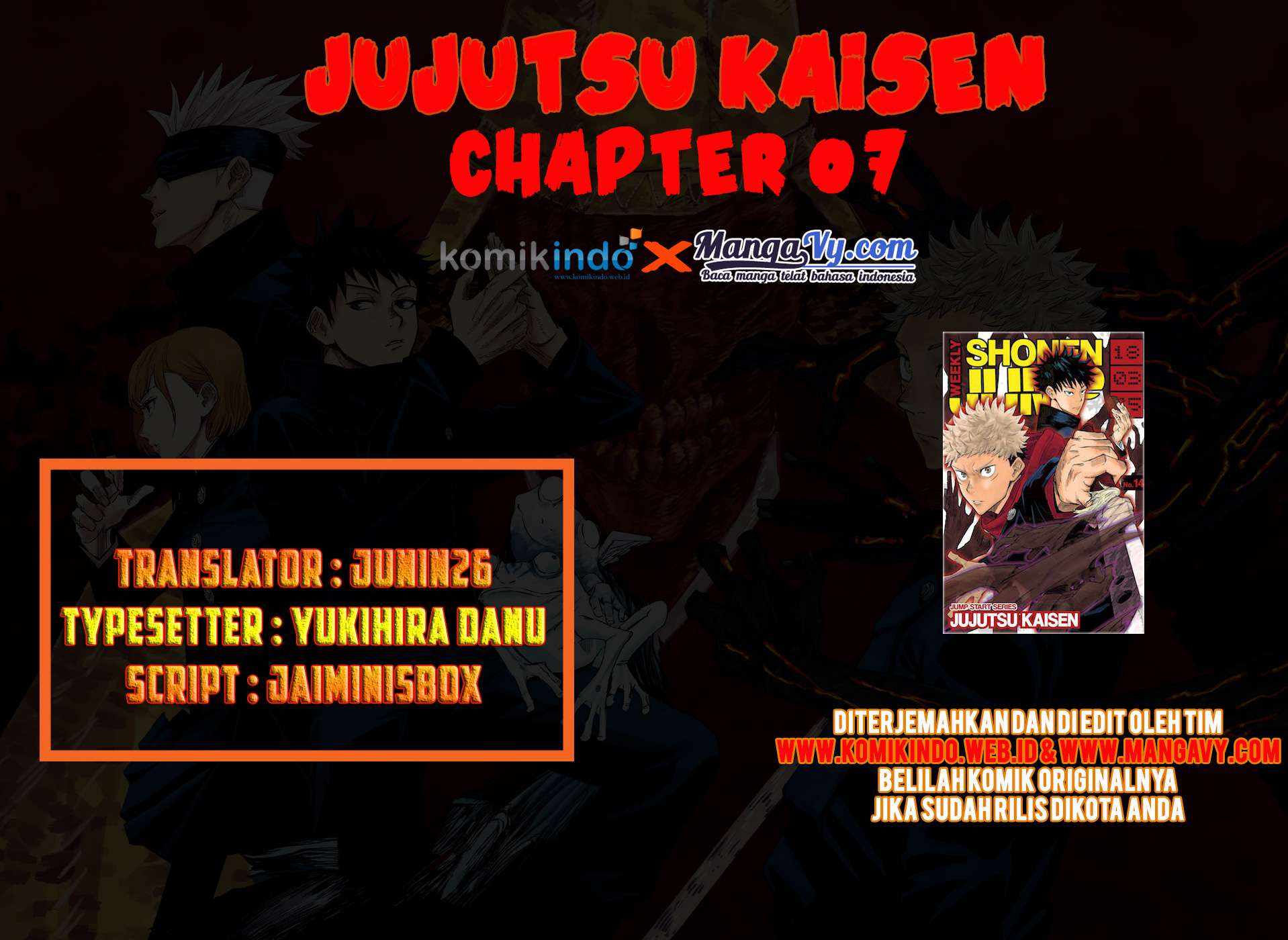 Baca Komik Jujutsu Kaisen Chapter 7 Gambar 1