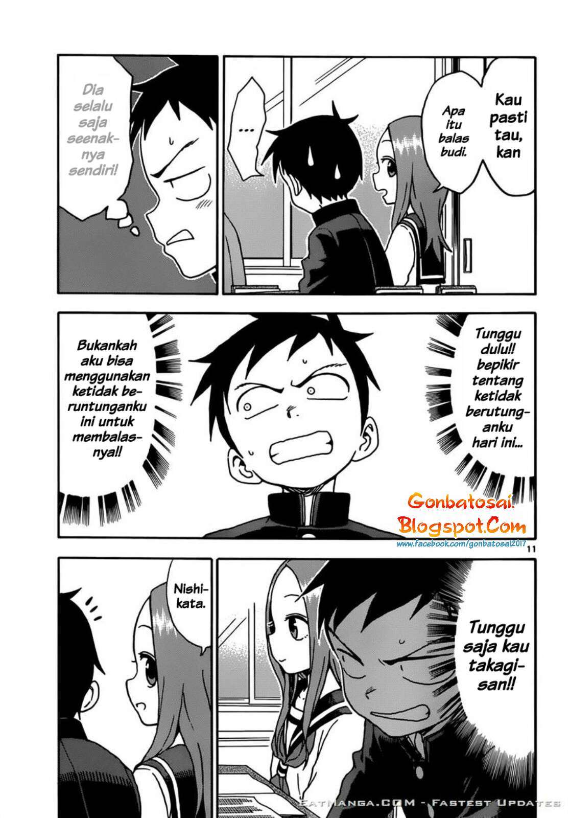 Karakai Jouzu no Takagi-san Chapter 61 Gambar 15