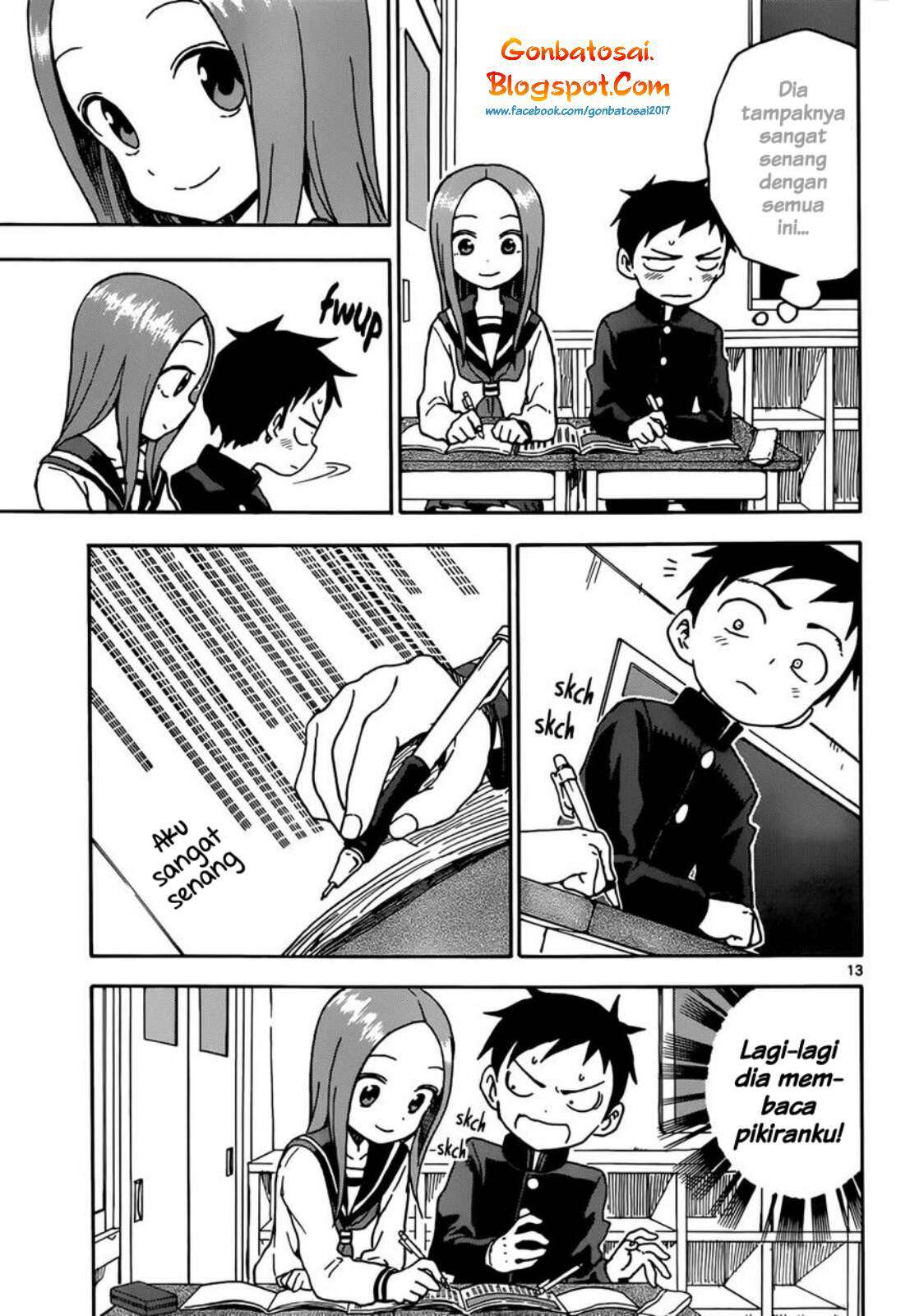 Karakai Jouzu no Takagi-san Chapter 61 Gambar 17