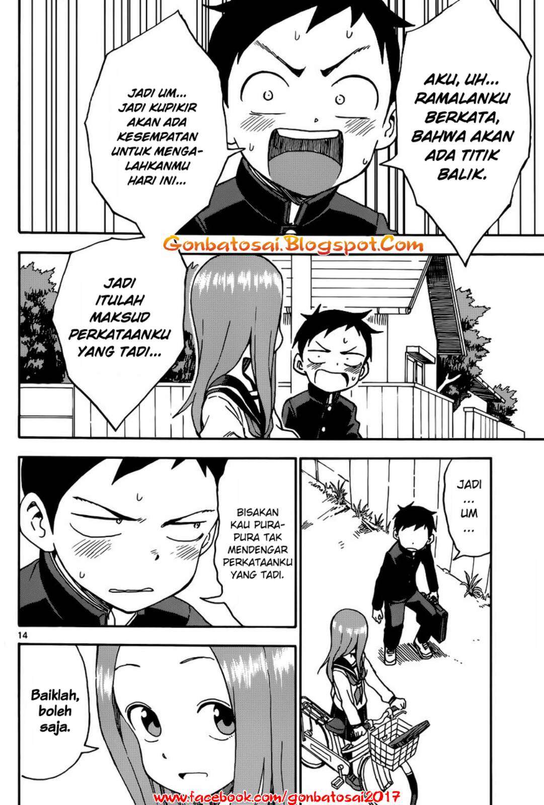 Karakai Jouzu no Takagi-san Chapter 36 Gambar 16