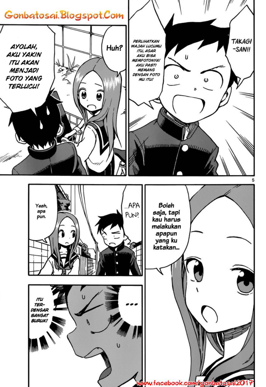 Karakai Jouzu no Takagi-san Chapter 34 Gambar 6