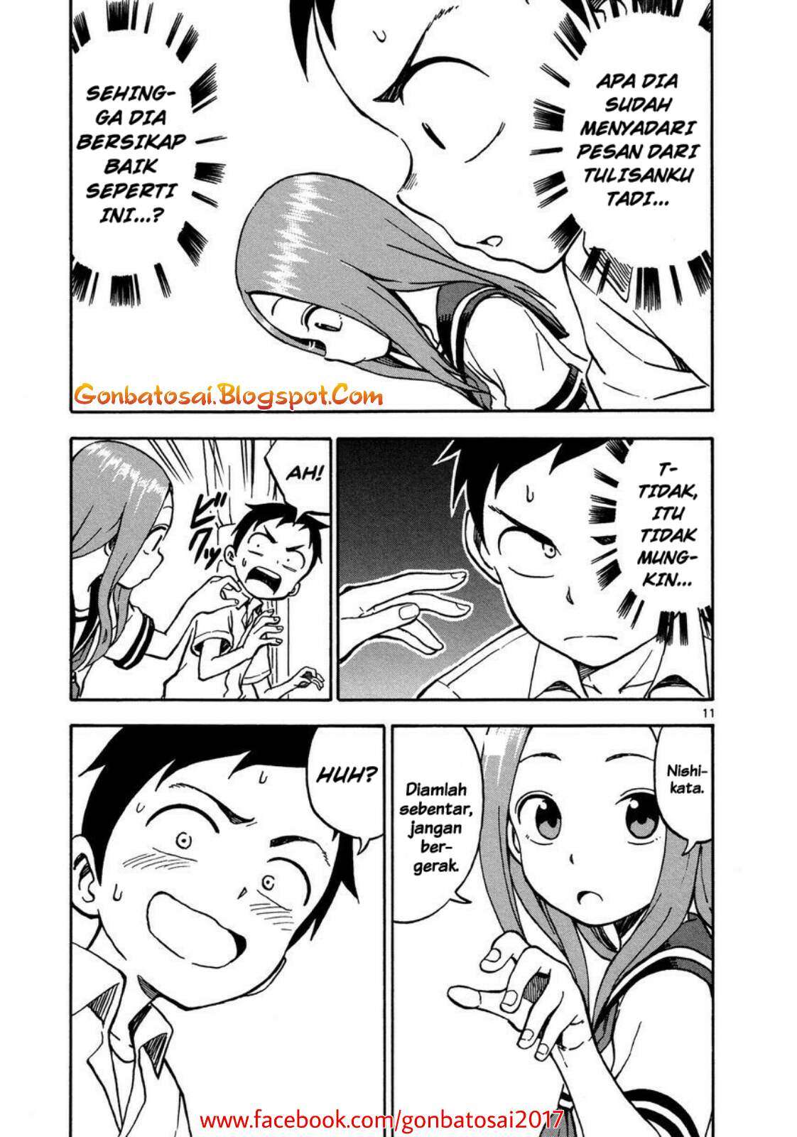Karakai Jouzu no Takagi-san Chapter 25 Gambar 14