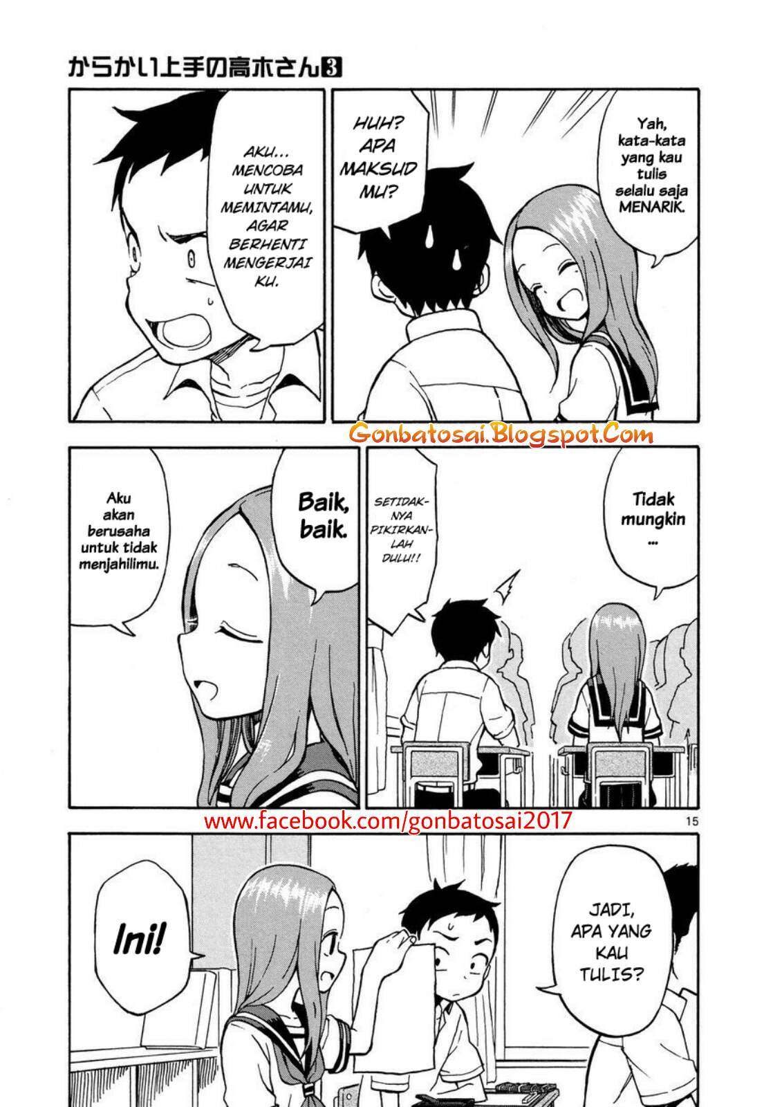 Karakai Jouzu no Takagi-san Chapter 25 Gambar 18