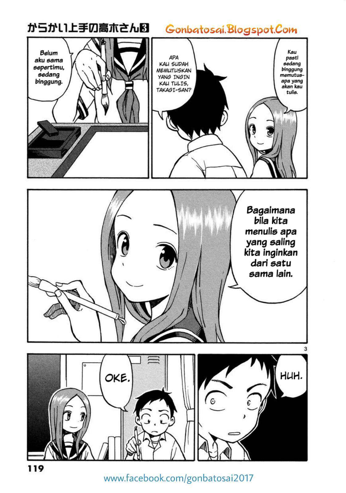 Karakai Jouzu no Takagi-san Chapter 25 Gambar 5