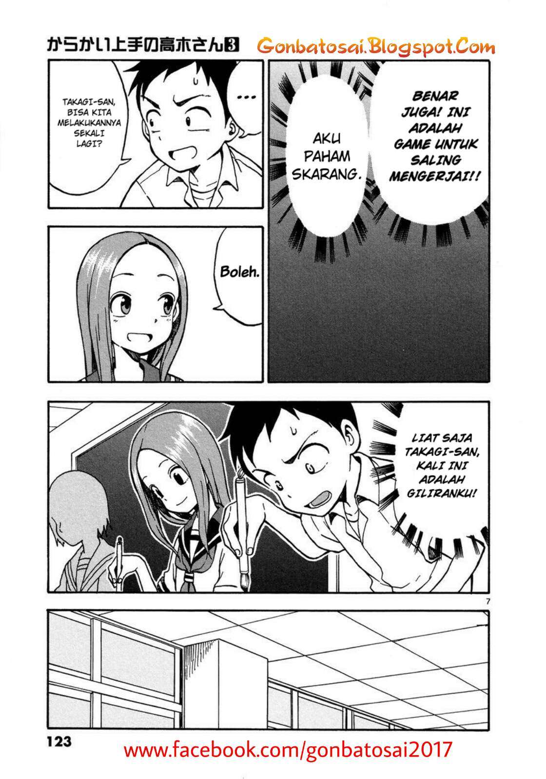Karakai Jouzu no Takagi-san Chapter 25 Gambar 9
