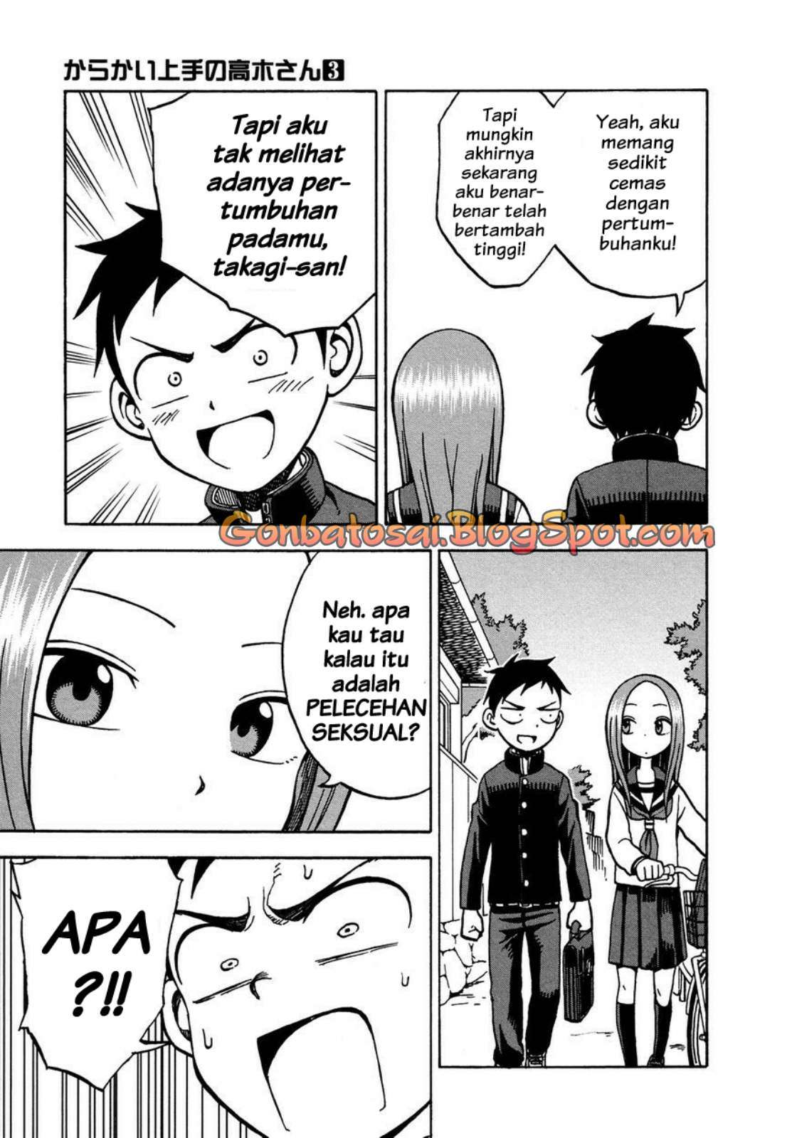 Karakai Jouzu no Takagi-san Chapter 20 Gambar 9