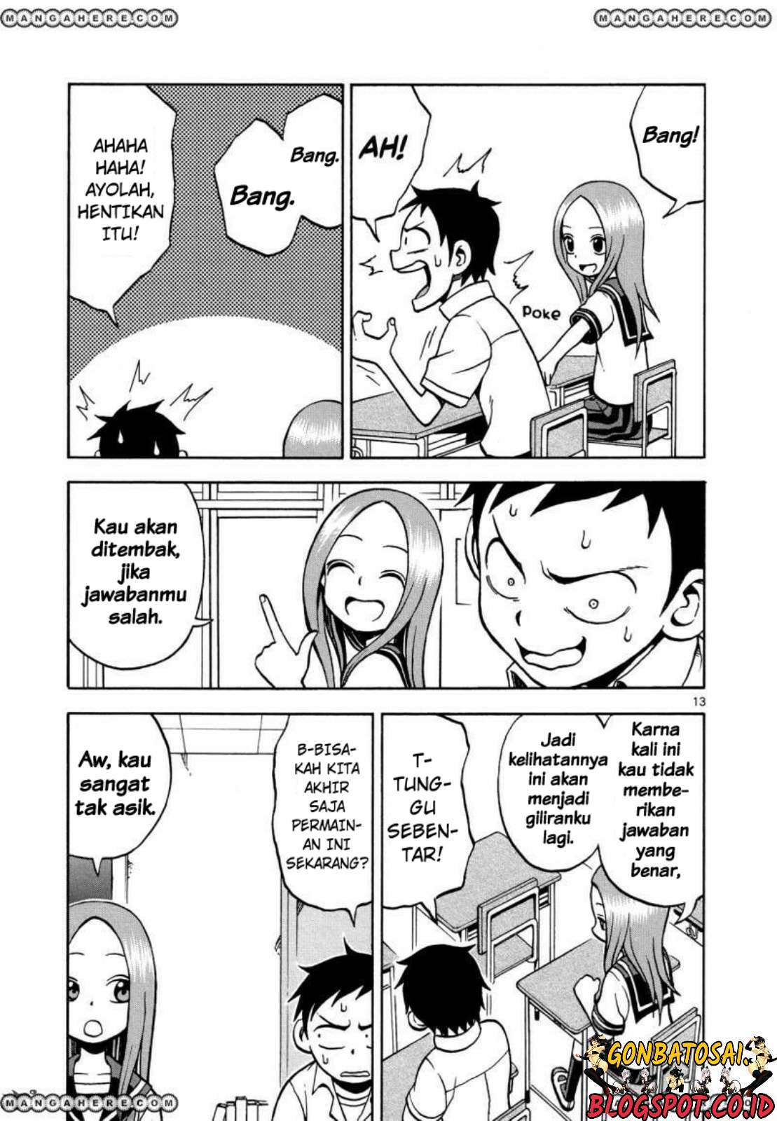 Karakai Jouzu no Takagi-san Chapter 19 Gambar 16