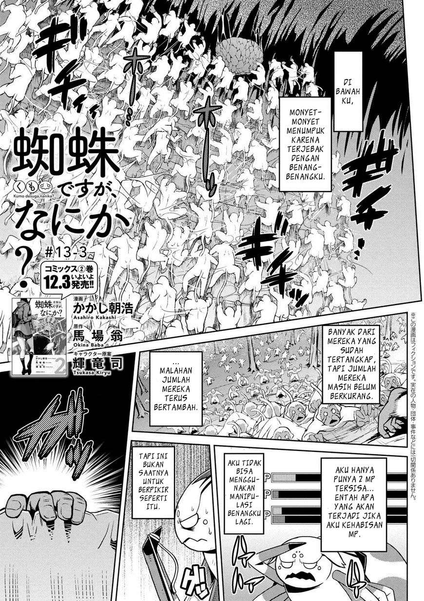 Baca Komik Kumo desu ga, Nani ka? Chapter 13.3 Gambar 1
