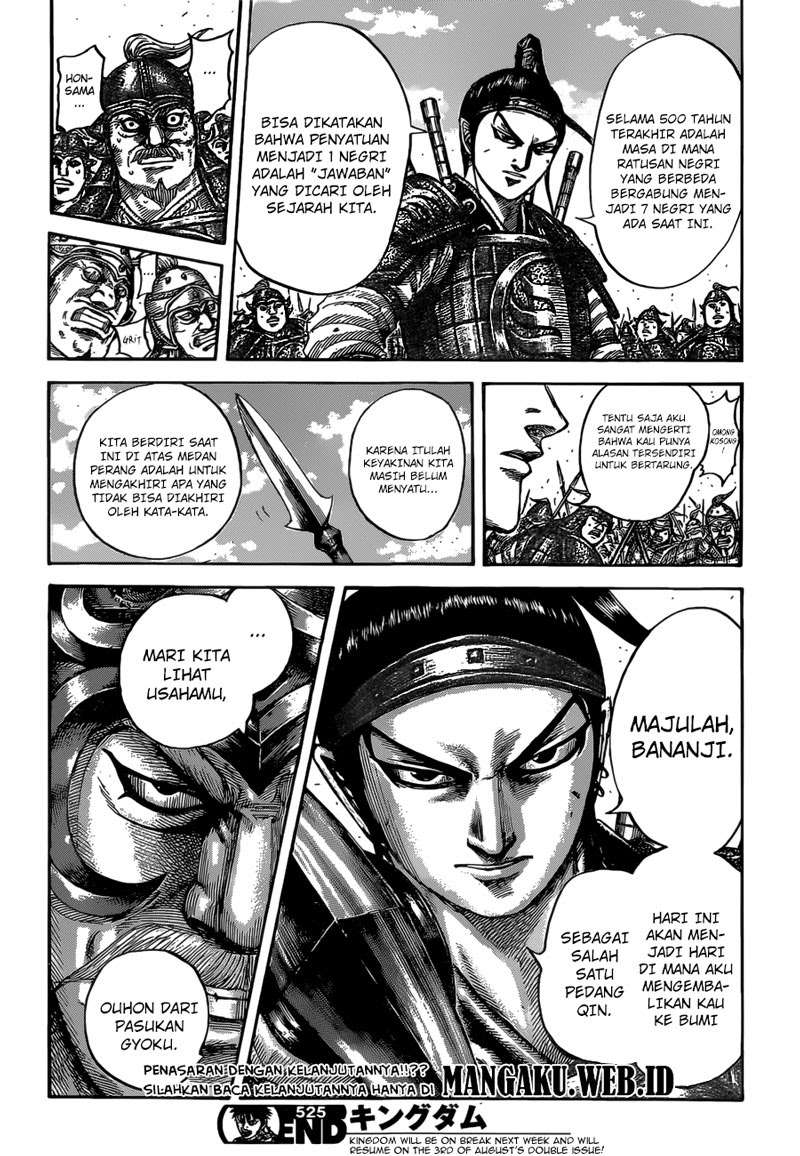 Kingdom Chapter 525 Gambar 18
