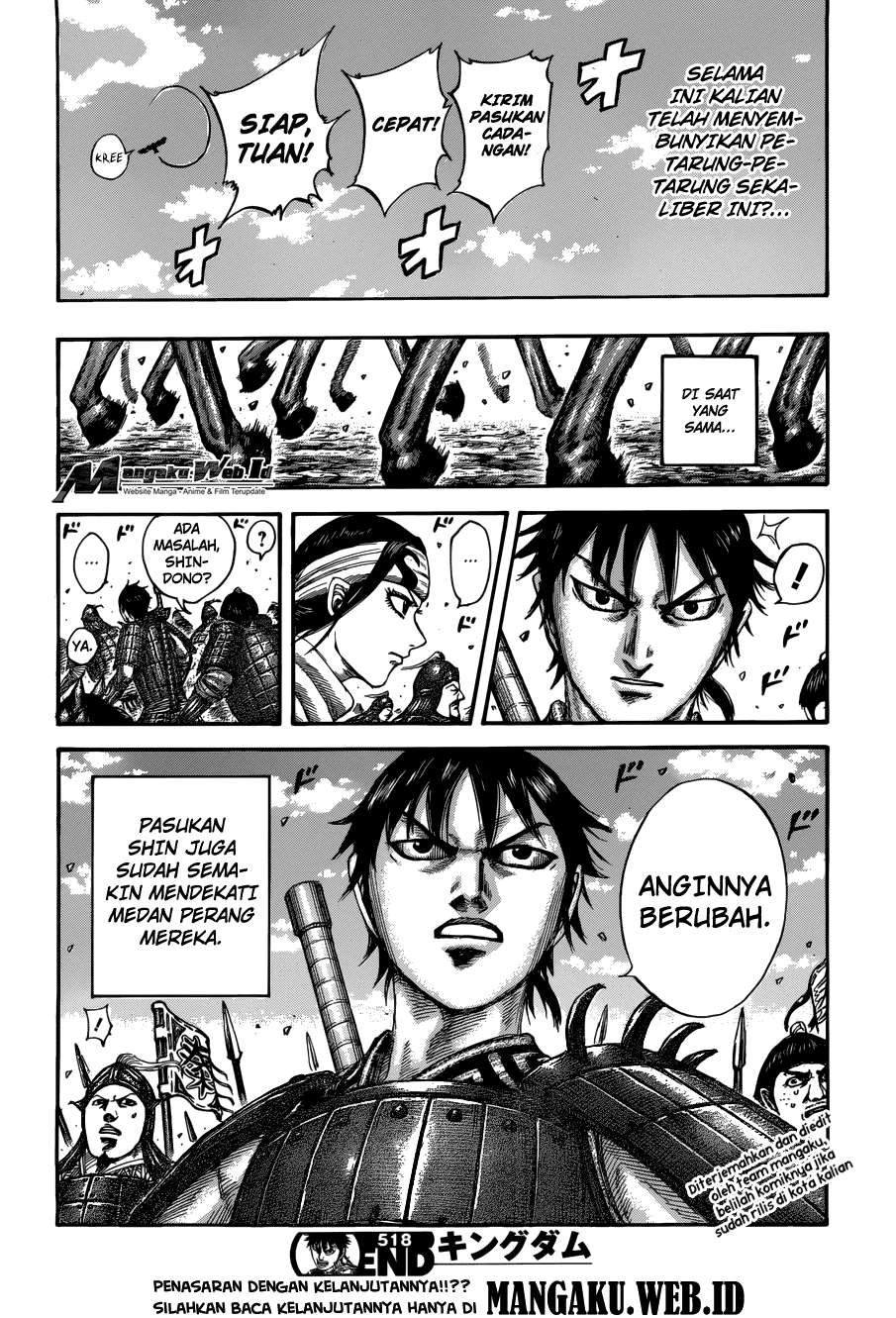 Kingdom Chapter 518 Gambar 18