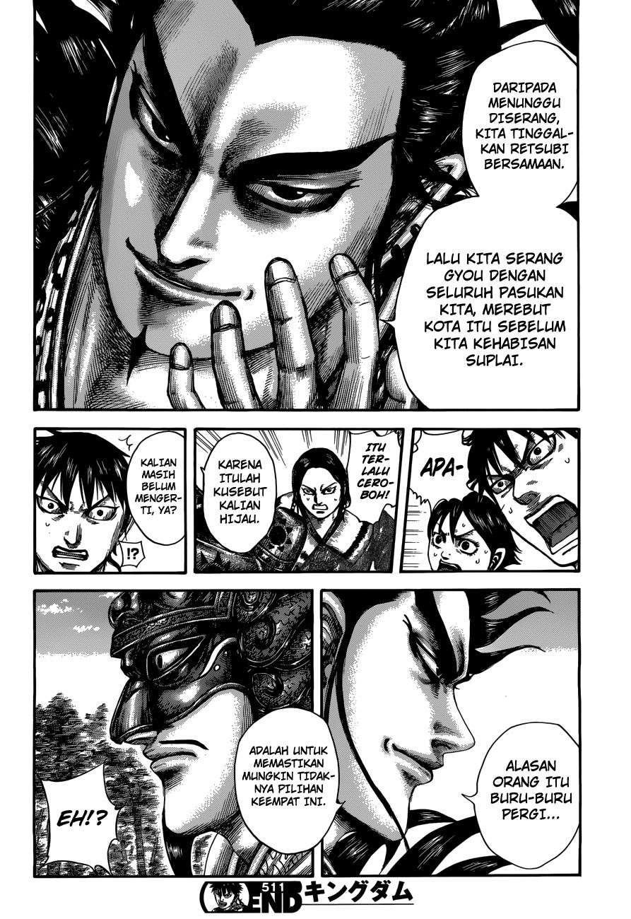 Kingdom Chapter 511 Gambar 19