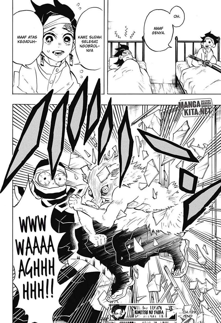 Kimetsu no Yaiba Chapter 129 Gambar 19