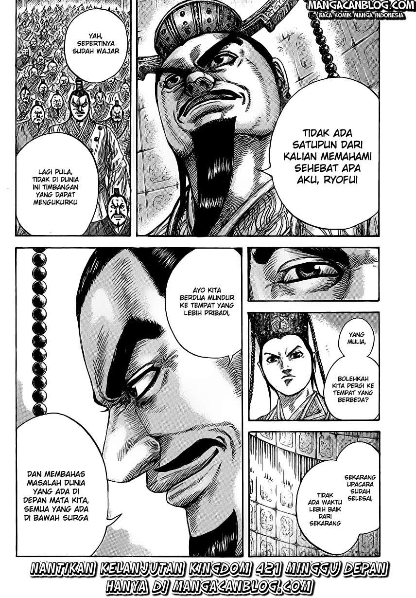 Kingdom Chapter 420 Gambar 17