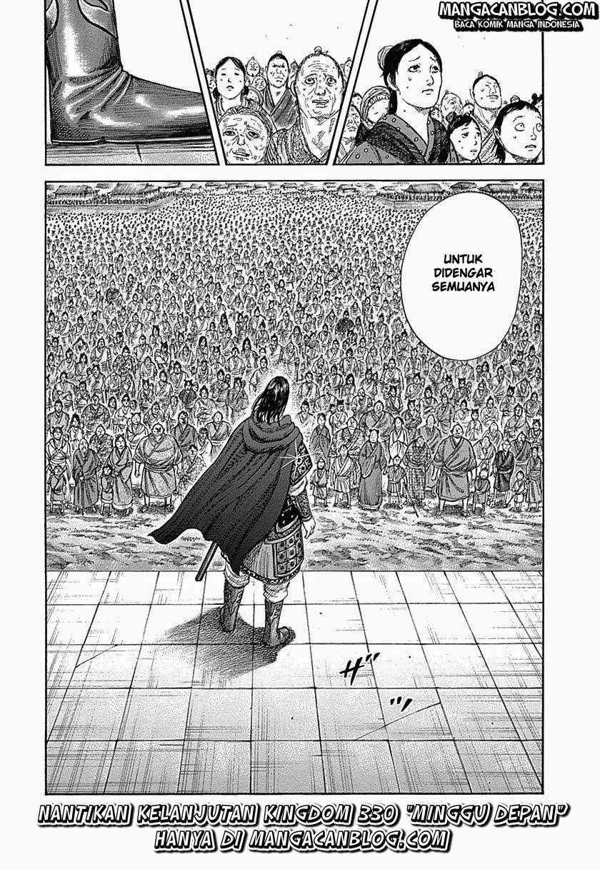 Kingdom Chapter 329 Gambar 19