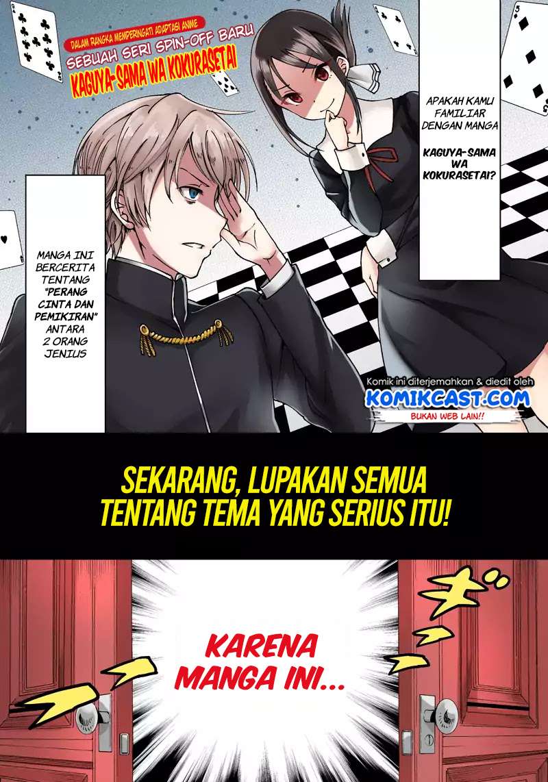Baca Manga Kaguya-sama wa Kokurasetai (Official DJ) Chapter 1 Gambar 2