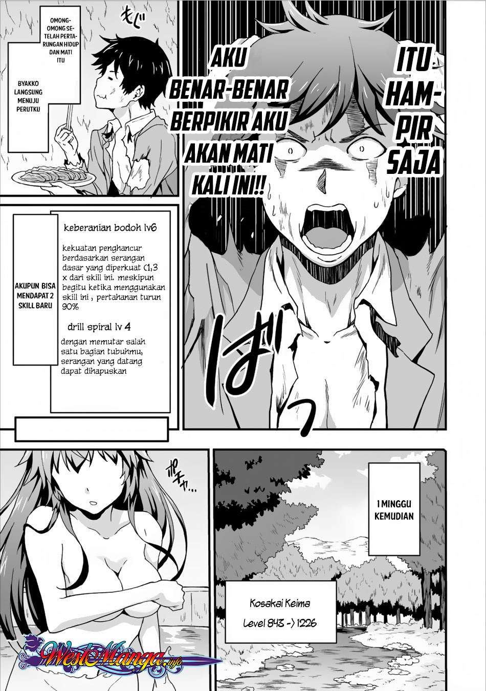 Taberu dake de Level-Up! Damegami to Issho ni Isekai Musou Chapter 3 Gambar 17