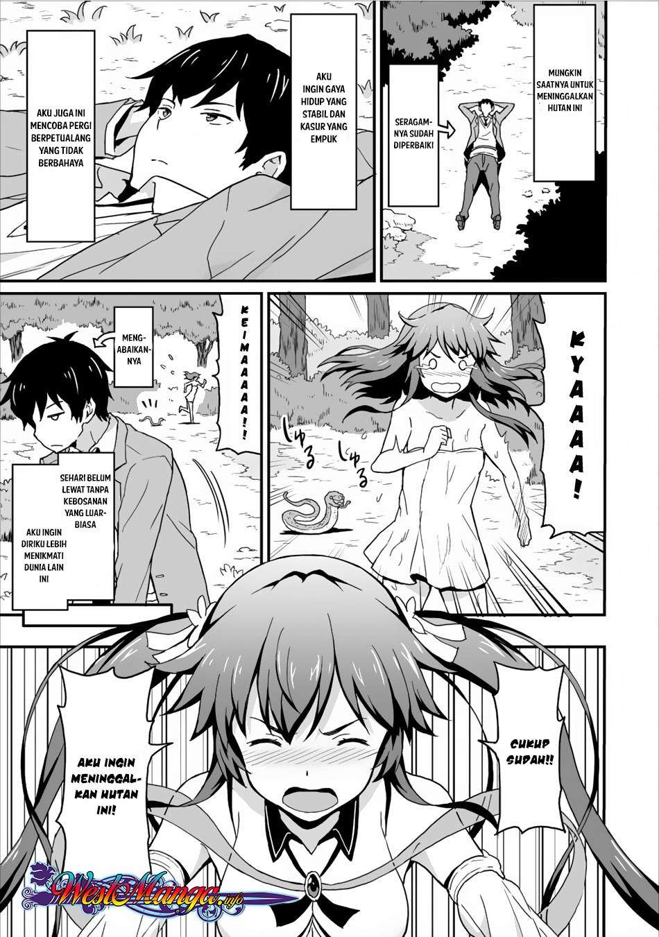 Taberu dake de Level-Up! Damegami to Issho ni Isekai Musou Chapter 3 Gambar 19