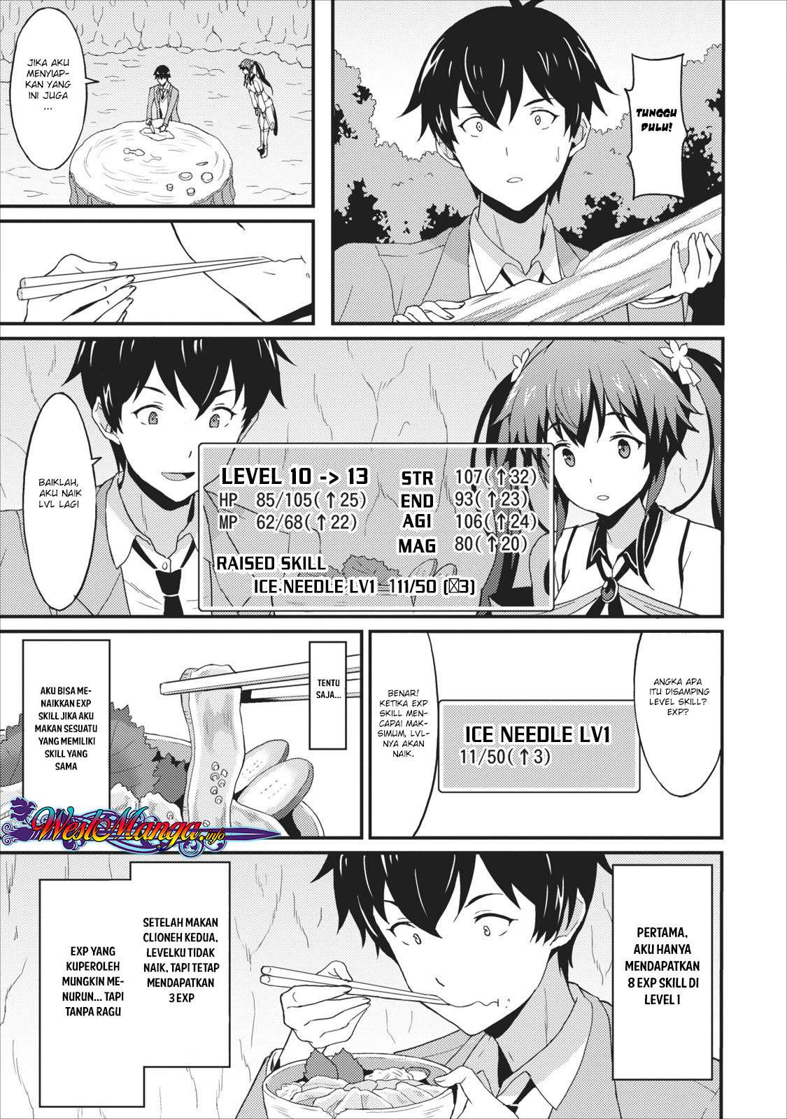 Taberu dake de Level-Up! Damegami to Issho ni Isekai Musou Chapter 1 Gambar 39