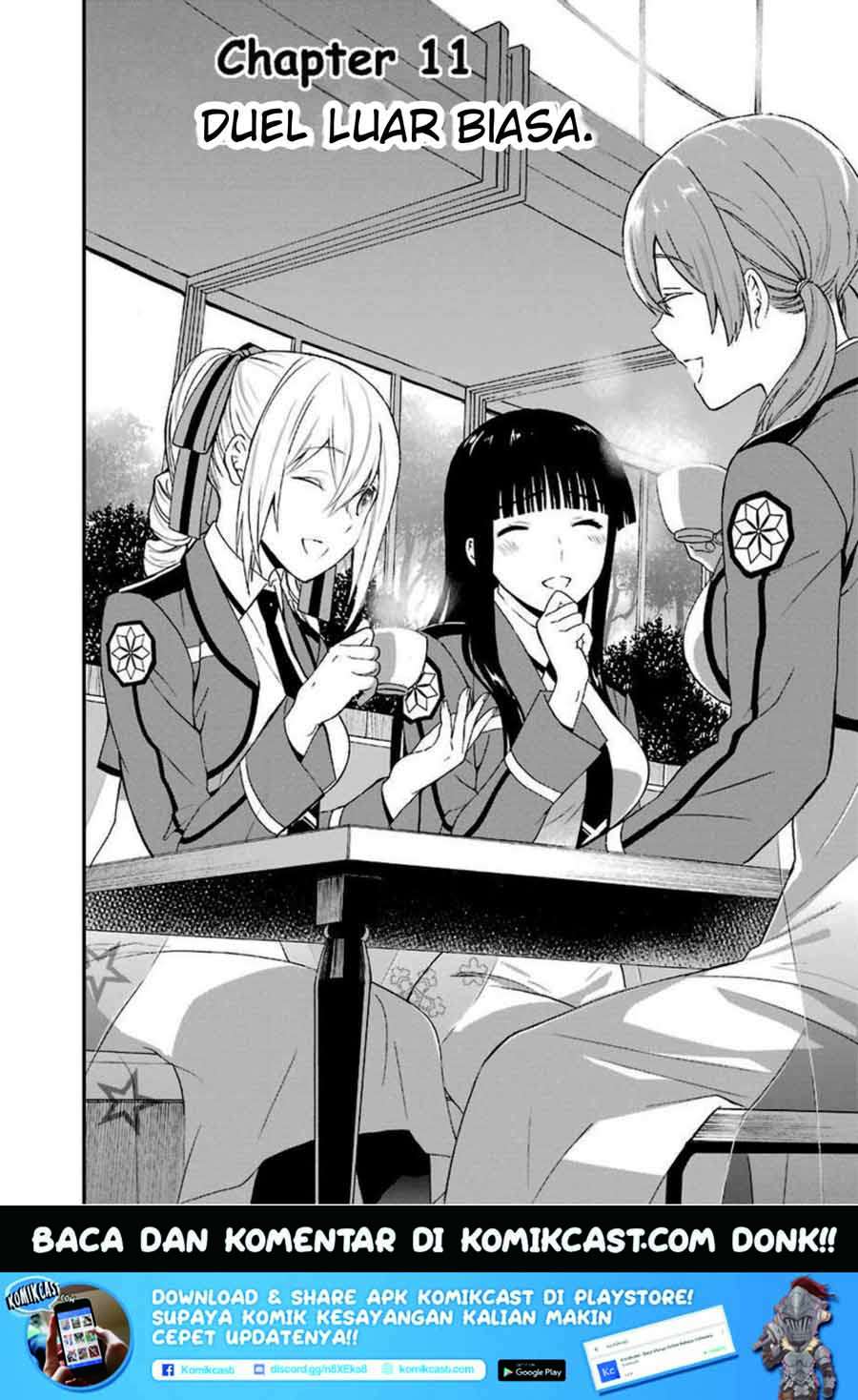 Baca Manga Mahouka Koukou no Rettousei – Raihousha-hen Chapter 11 Gambar 2