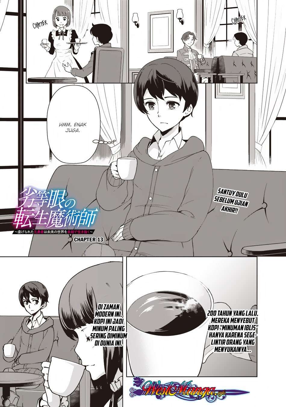 Baca Komik Rettou Me no Tensei Majutsushi Shiitage Rareta Moto Yuusha wa Mirai no Sekai o Yoyuu de Ikinuku Chapter 13 Gambar 1