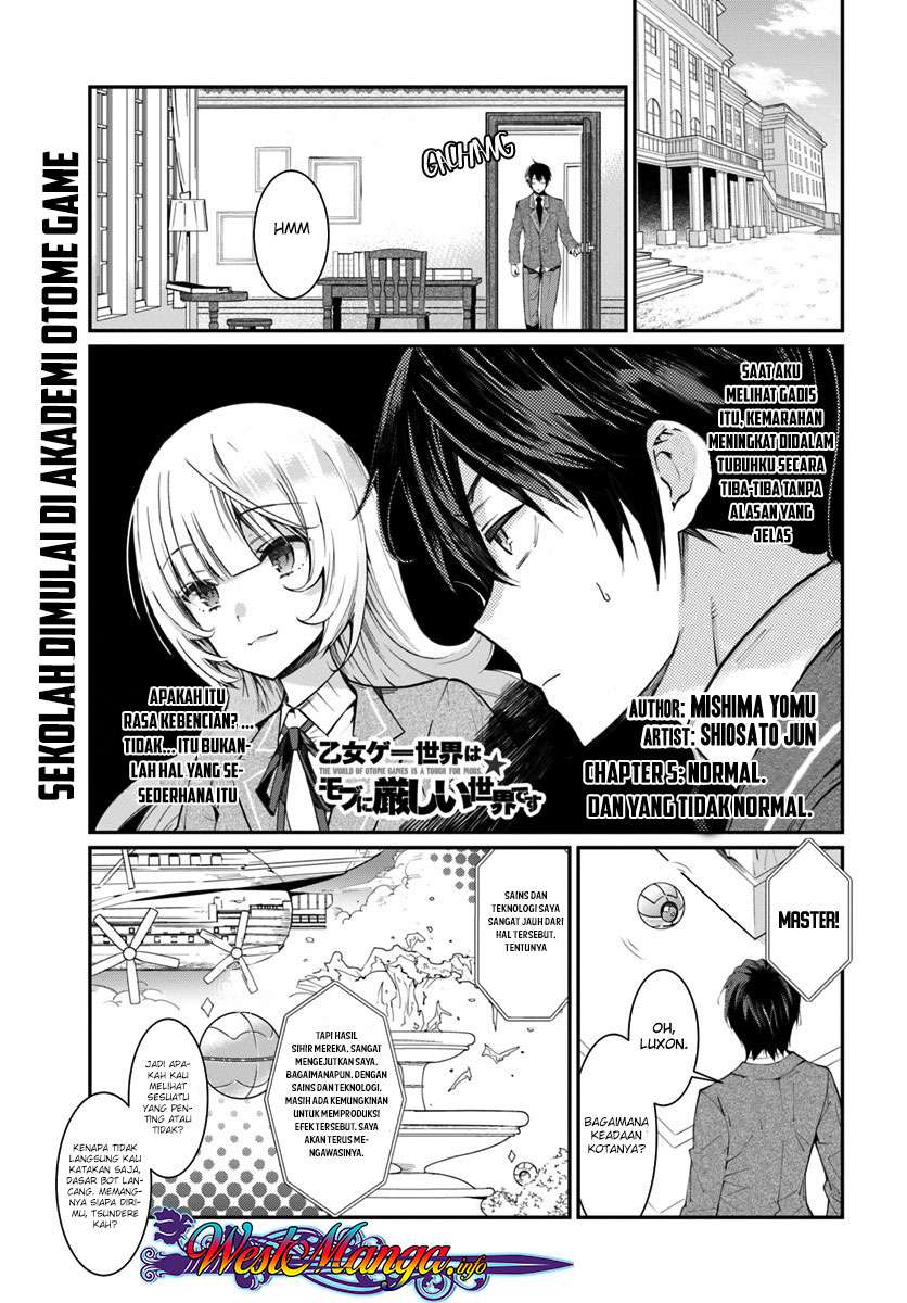 Baca Komik Otome Game Sekai wa Mob ni Kibishii Sekai Desu Chapter 5 Gambar 1
