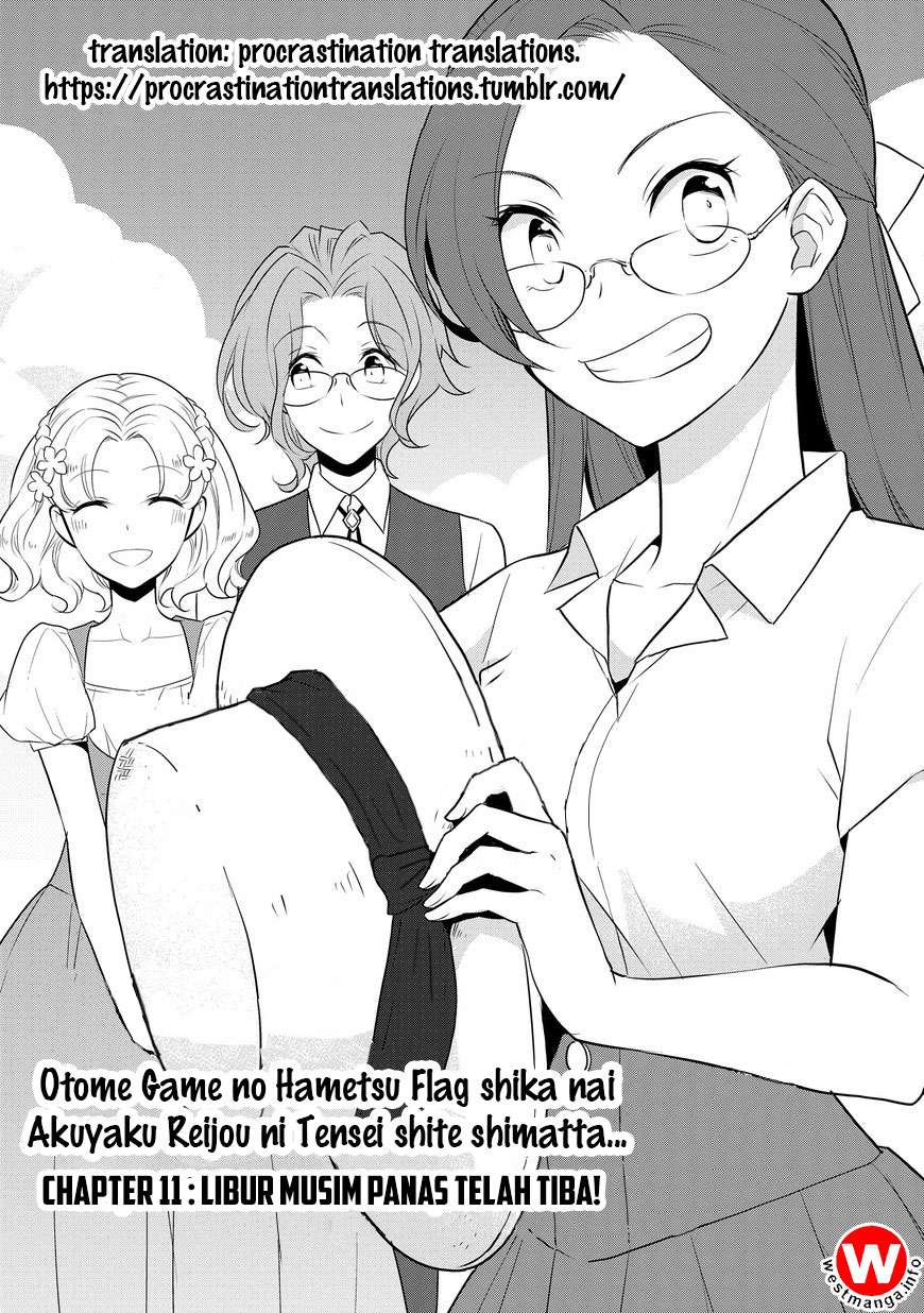 Baca Komik Otome Game no Hametsu Flag shika nai Akuyaku Reijou ni Tensei shite shimatta Chapter 011 Gambar 1