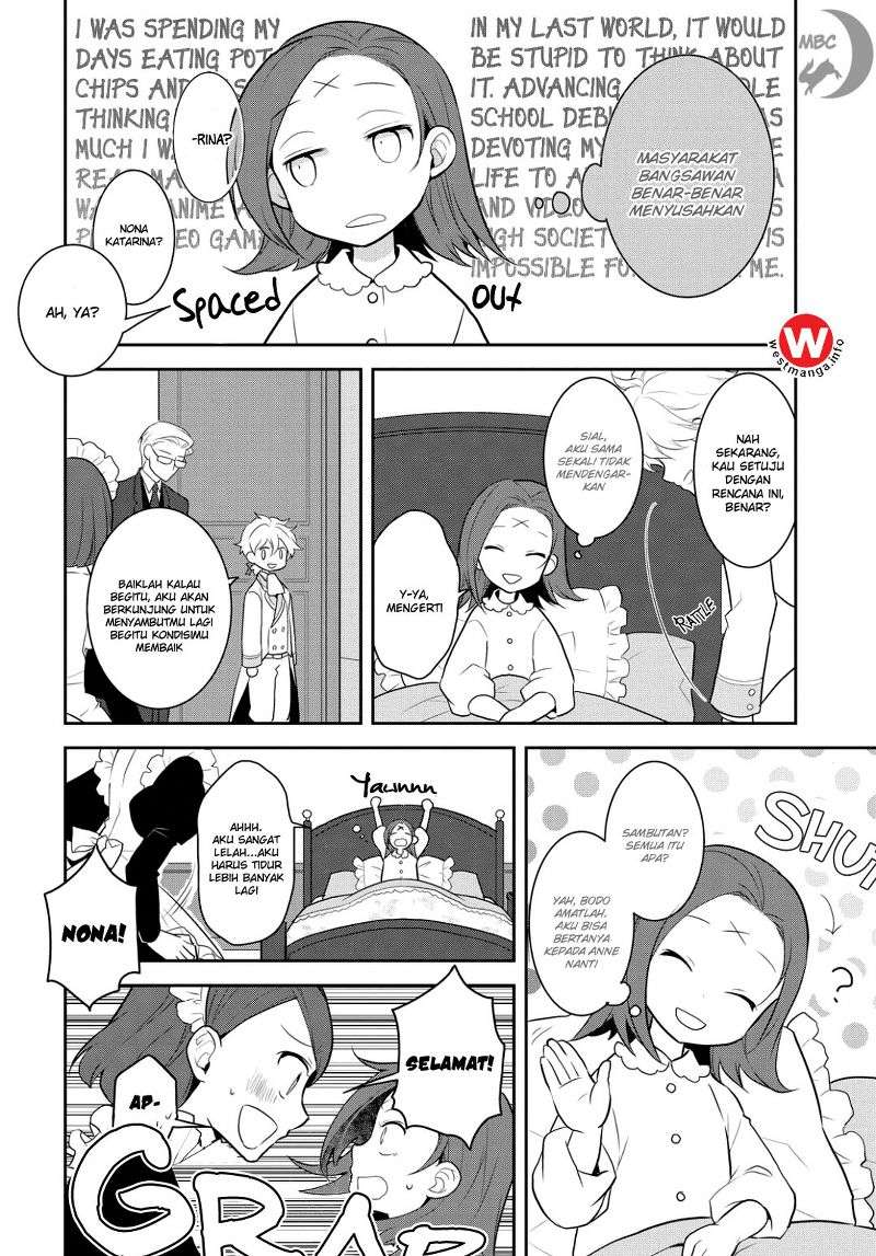 Otome Game no Hametsu Flag shika nai Akuyaku Reijou ni Tensei shite shimatta Chapter 01 Gambar 11