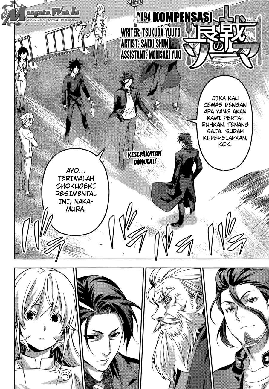 Shokugeki no Souma Chapter 194 Gambar 3