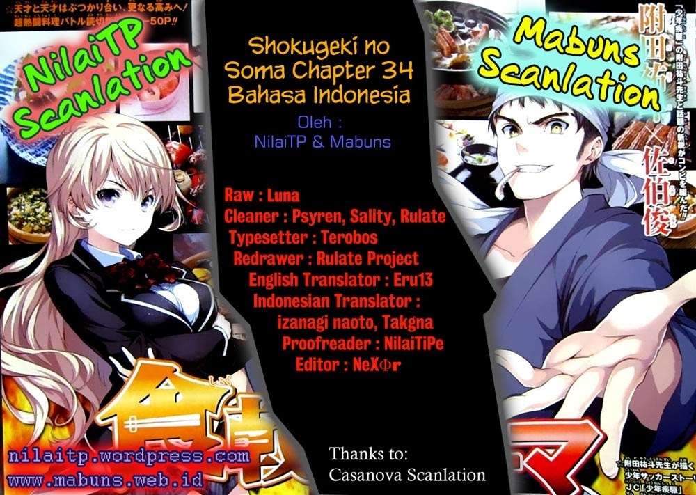 Baca Komik Shokugeki no Souma Chapter 34 Gambar 1