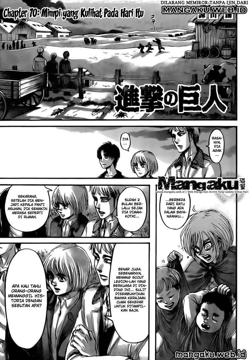 Shingeki no Kyojin Chapter 70 Gambar 3