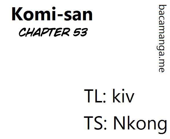 Baca Komik Komi-san wa Komyushou Desu Chapter 53 Gambar 1