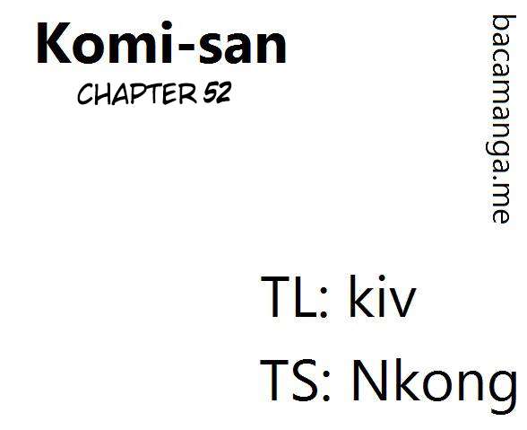 Baca Komik Komi-san wa Komyushou Desu Chapter 52 Gambar 1
